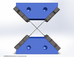 Front view with mounting holes