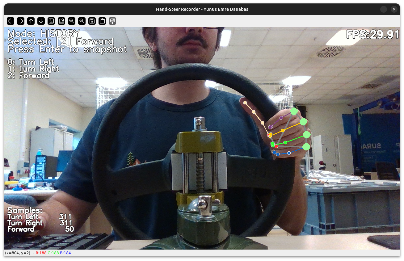 Hand-Steer Sim — Real-Time Gesture Teleoperation for Mobile Robots thumbnail