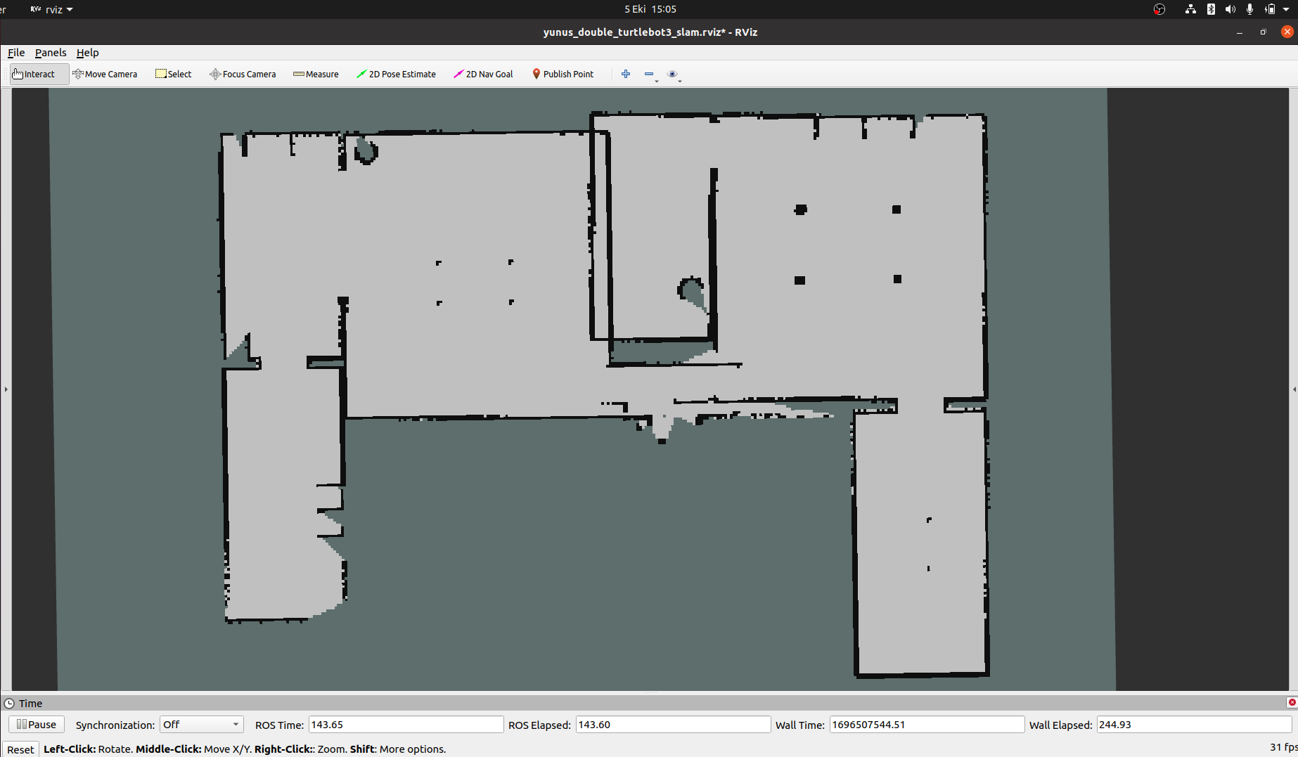 Multiexplorer — Multi-Robot Frontier Exploration with TurtleBot3 thumbnail
